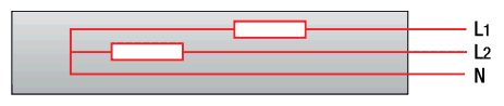Version 1 (2 switchable zones / 3 connection leads)