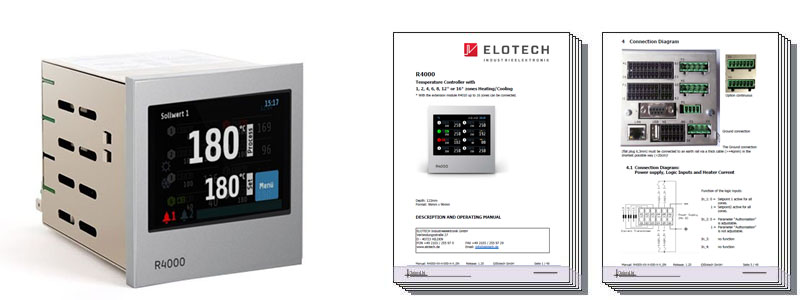 R4000 Temperature Controller with 4 or 8 zones Heating/Cooling